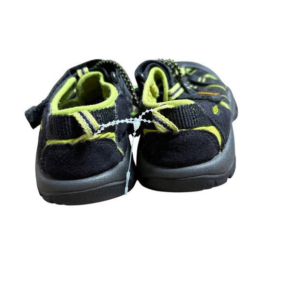 Keen Kids Newport H2 Sandals Black/Green Size 11 Adjustable Strap Durable Outdoo - Picture 3 of 5